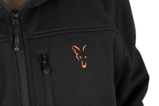 Fox Collection Soft Shell Jacket Black/Orange - Medium - imagine 3