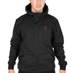 Fox Collection Soft Shell Jacket Black/Orange - Large