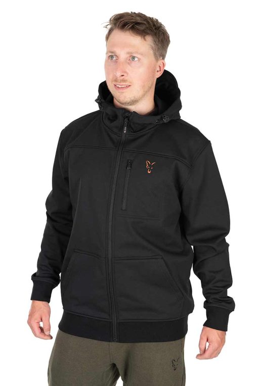 Fox Collection Soft Shell Jacket Black/Orange - Medium - imagine 4