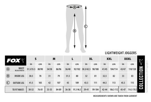 Fox Collection Light Weight Jogger - Black/Orange - Small - imagine 2