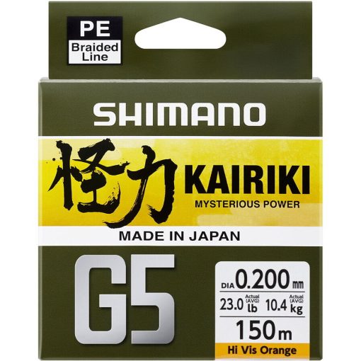 Fir Shimano Kairiki G5 Orange 150m - 0.15mm