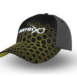 Matrix hex print baseball cap black
