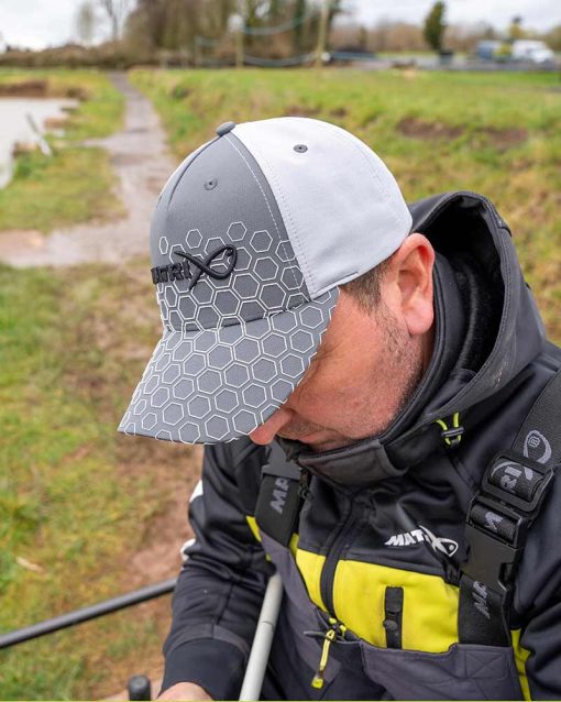 Matrix hex print baseball cap gray - imagine 4