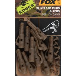 Fox Edges Camo Size 10 Slik Lead Clip + Pegs