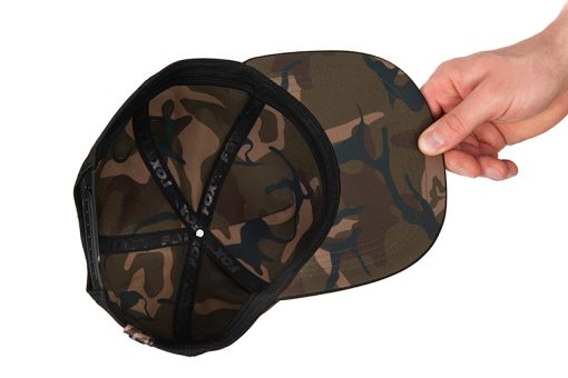 Fox Black / Camo Snapback Hat - imagine 3