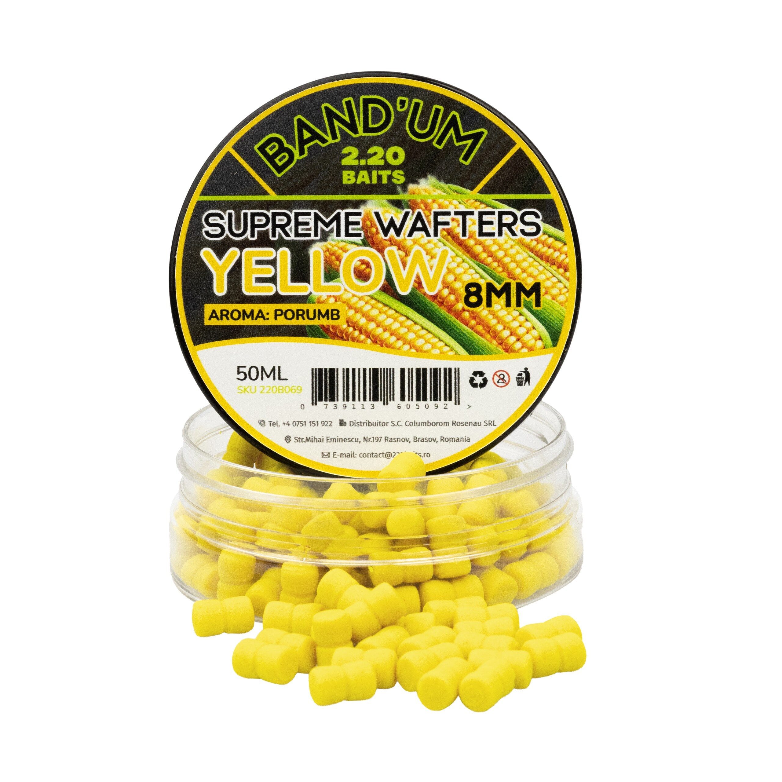 Supreme Bandum Wafter 2.20 Baits 8mm - Yellow Porumb