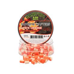 Supreme Bandum Wafter 2.20 Baits 4mm - White Orange - Ciocolata Portocala