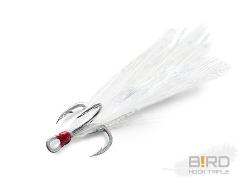 Delphin Bird Hook Triple - Pene Albe Nr. 10