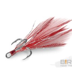 Delphin Bird Hook Triple - Pene Rosii Nr. 8