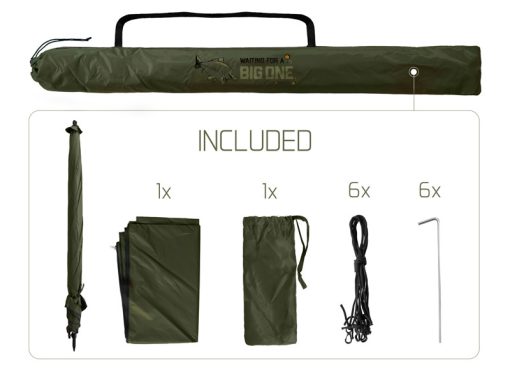Delphin Umbrela Big One Carp Pereti Laterali 250cm - imagine 8