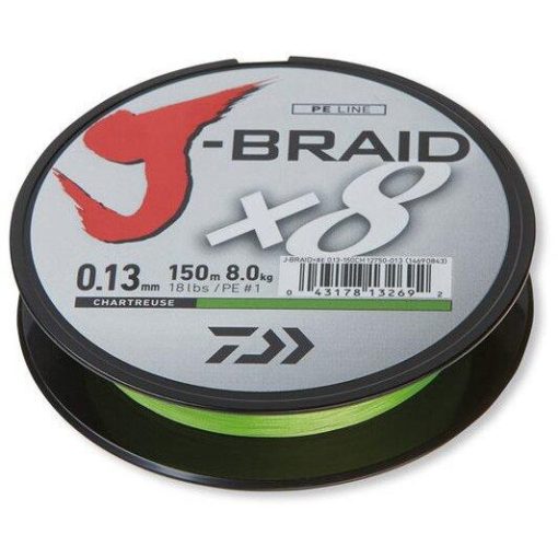 Fir Daiwa Jbraid X8 Chartreuse 300m - 0.18mm - imagine 2