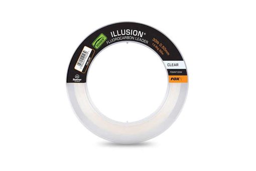 Fox Illusion Fluorocarbon Leader 30lb 13.6kg (0.50mm) X 50m - Clear