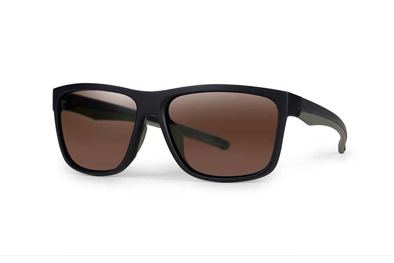 Fox Coll Green Black Shades-brown Lens