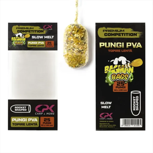 Pungi Pva Cpk Bagman Premium Competition - Slow Melt 60/130mm