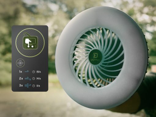 Ventilator cu Lampa Delphin Ventix 4400mah - imagine 6
