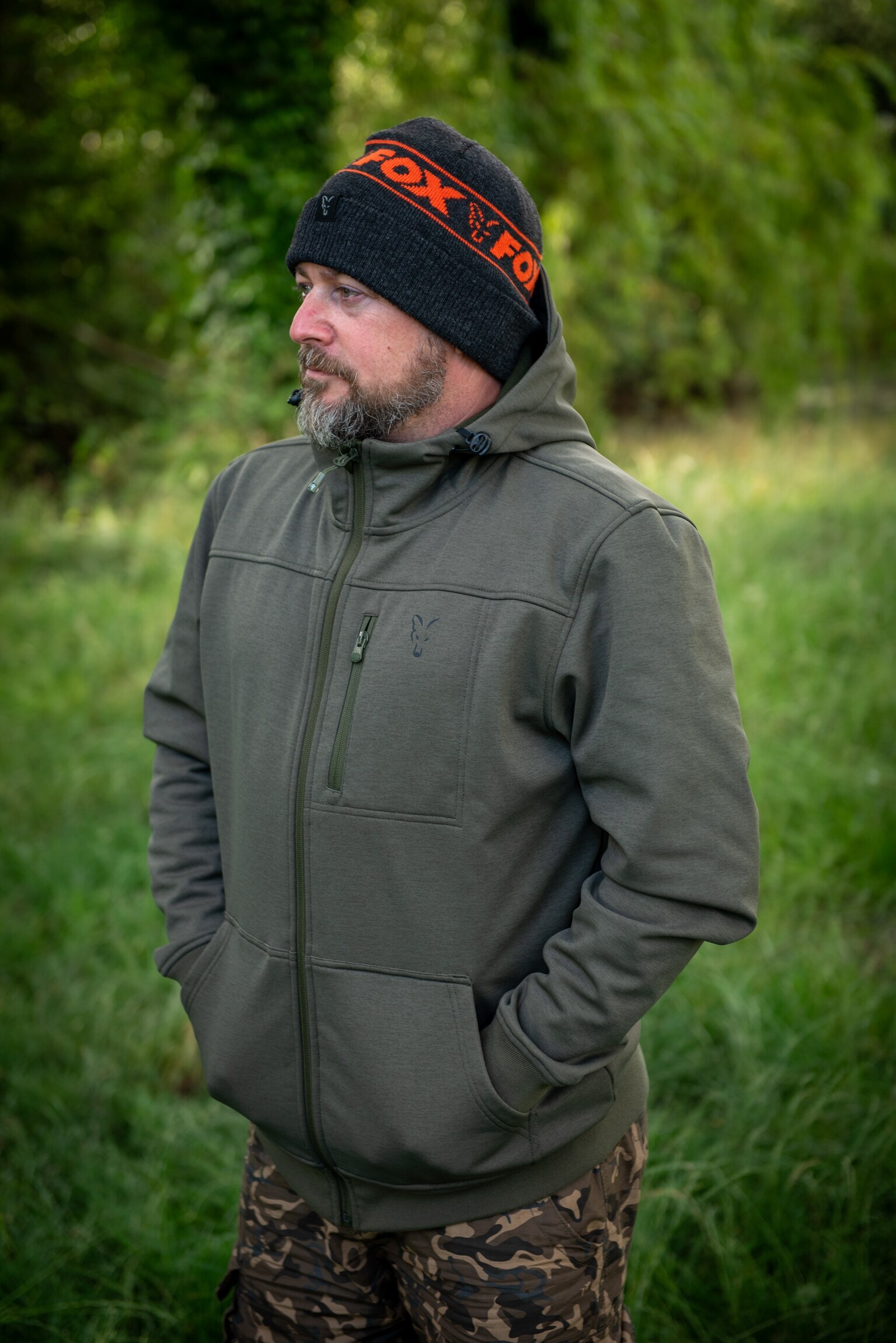 Fox Collection Soft Shell Jacket Green/Black - Xl - imagine 2