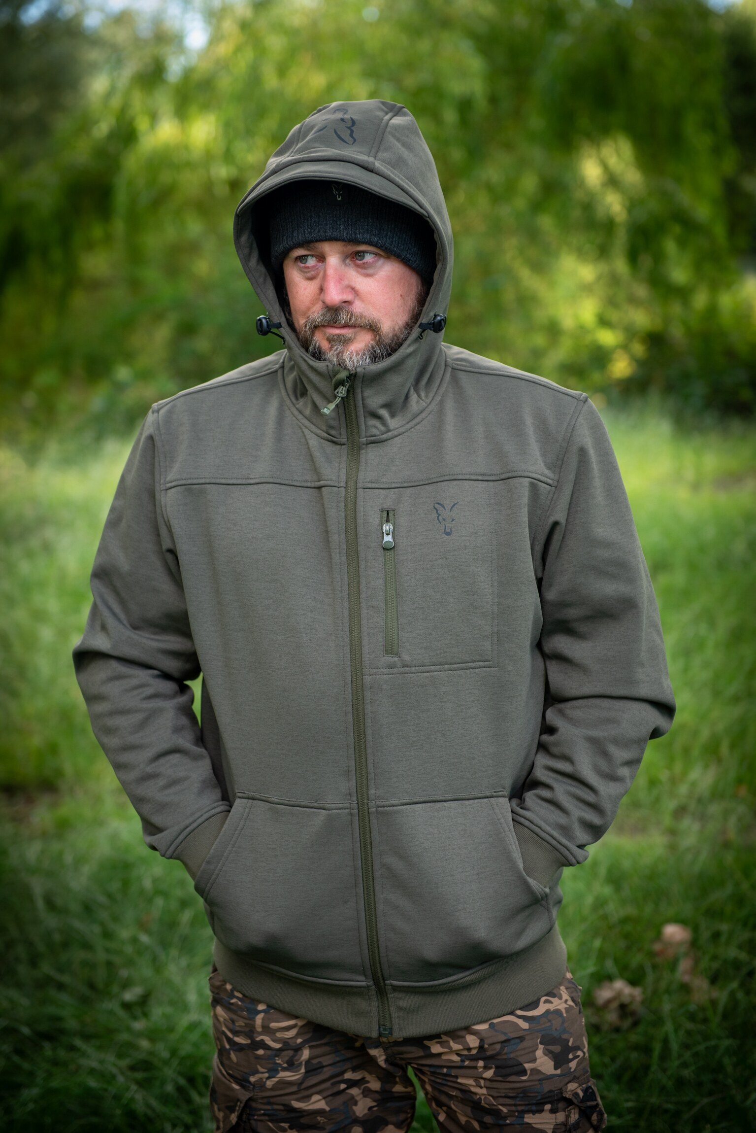 Fox Collection Soft Shell Jacket Green/Black - Xl - imagine 11